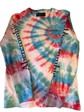Abercrombie & Fitch Tie-Dye Long Sleeve Soft Tee M